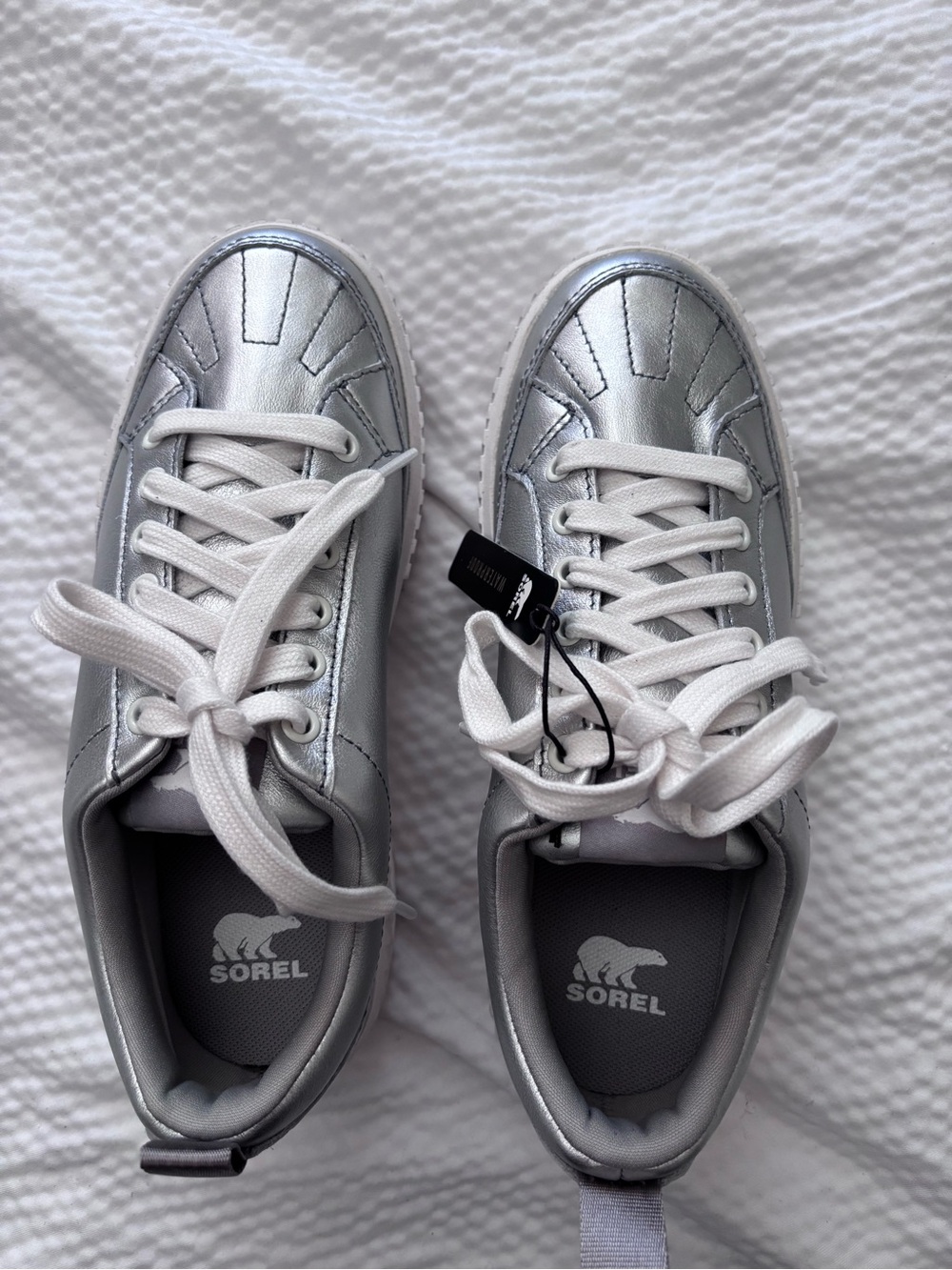Sorel Metallic Platform Waterproof Sneakers - Picture 5 of 11